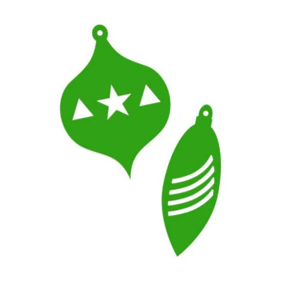 Festive Baubles - 2 Pairs
