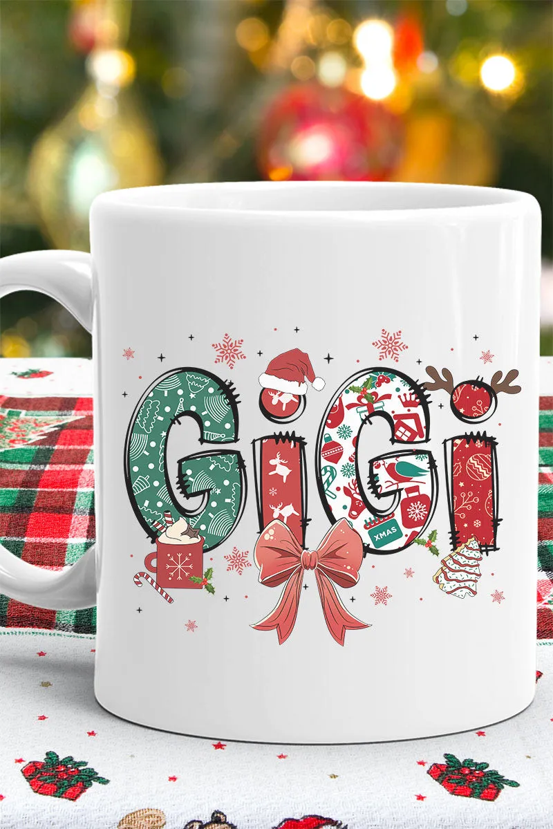 Festive Christmas Gigi Ceramic Mug