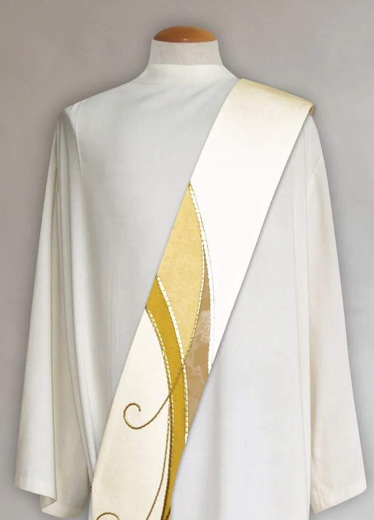 Festive Curvilinear Deacon Stole