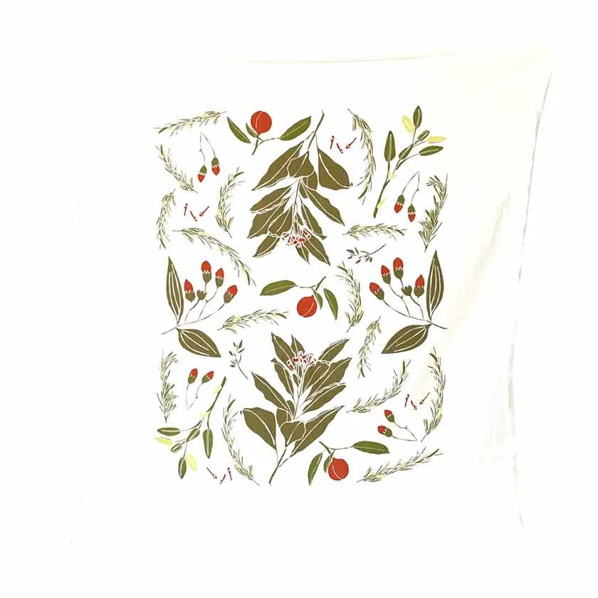 Festive Flavors Tea Towel