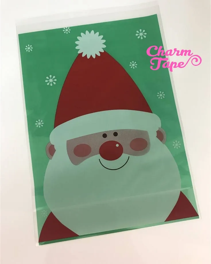 Festive Penguin / Santa Gift Bags Cello Bag - Party bags Set of 20/50/100 14x20 cm CB31