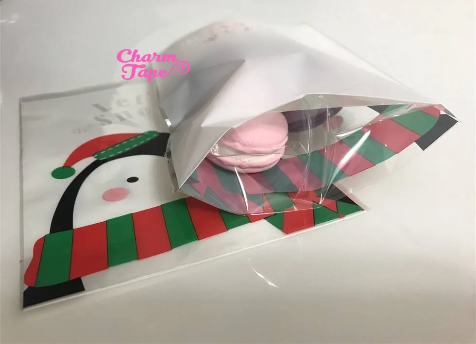 Festive Penguin / Santa Gift Bags Cello Bag - Party bags Set of 20/50/100 14x20 cm CB31