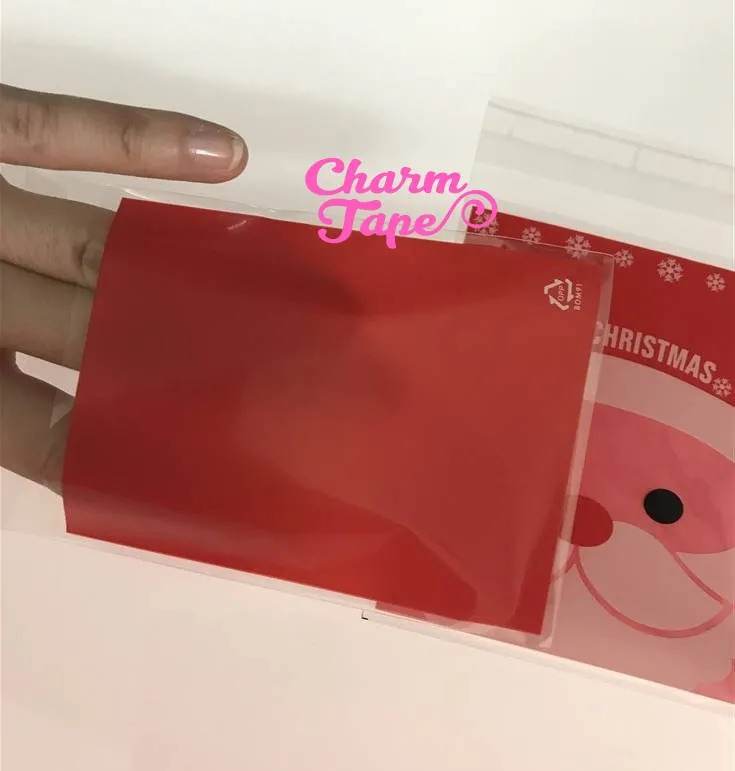 Festive Santa or Snowman Gift Bags Cello Self-adhesive Cookie bag - Favors Party bags 20/50/100 bags 7x10cm CB71 CB72