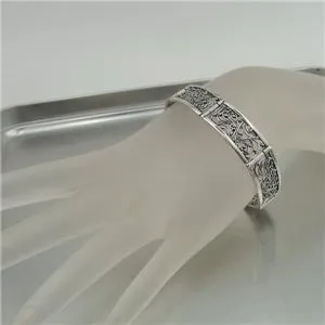 Filigree Bracelet 925 Sterling Silver  Gorgeous Handmade Hadar Designers (S
