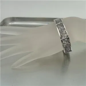 Filigree Bracelet 925 Sterling Silver  Gorgeous Handmade Hadar Designers (S