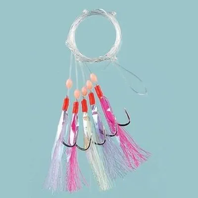 Fladen Multi Colour Feather Flash Sea Rig - 5 Hook: 2  #1278-2