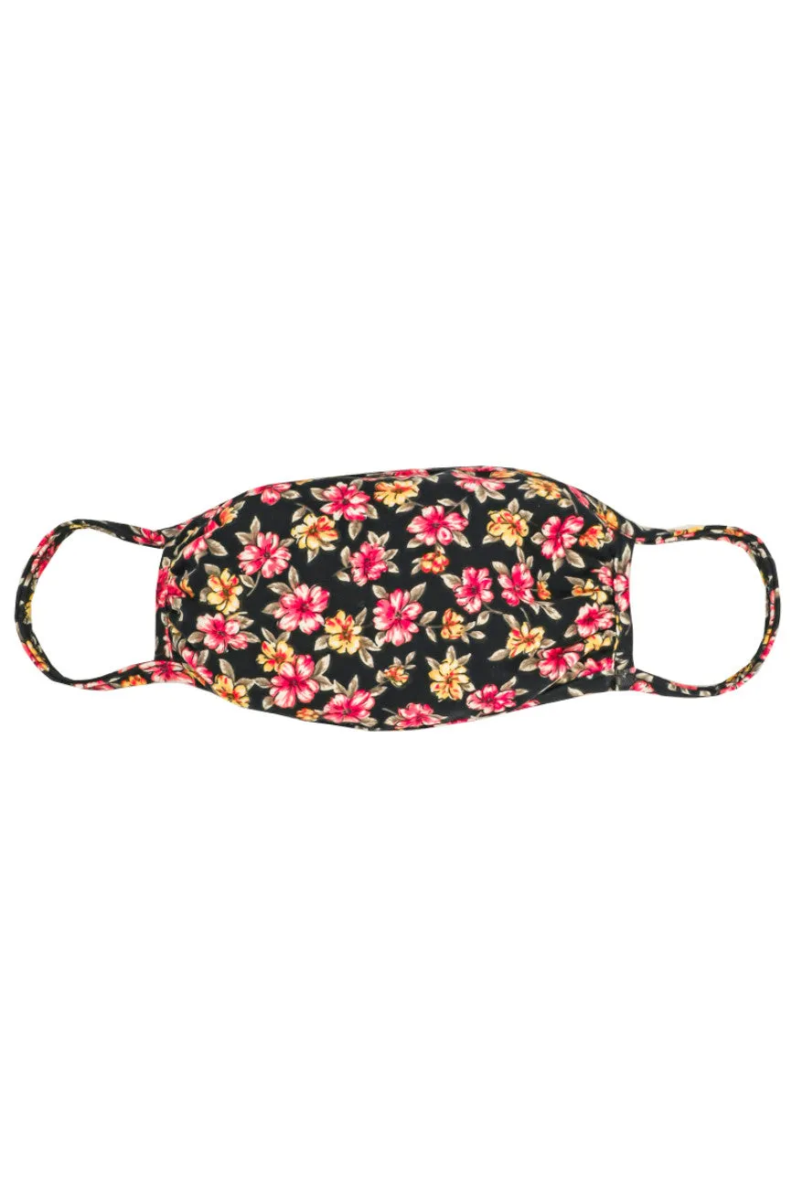 Floral Print Face Mask