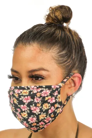 Floral Print Face Mask