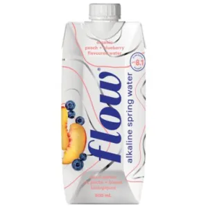 Flow Alkaline Spring Water Peach Blueberry 500mL