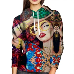 Flower Bomb Womens Hoodie