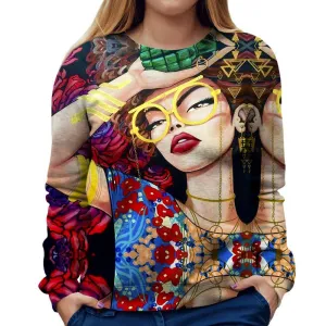 Flower Bomb Womens Sweatshirt
