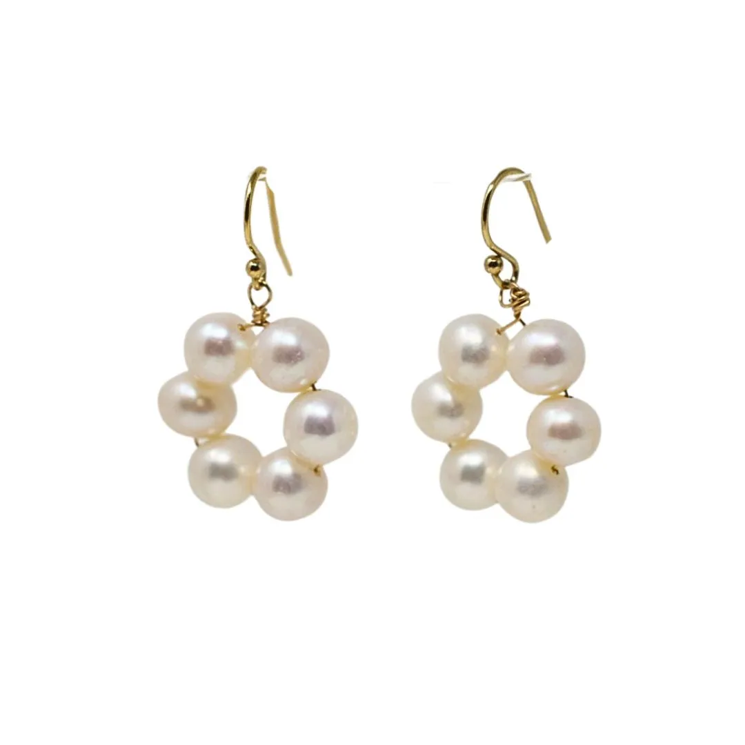 Flowers Blooming: playful pearl earrings