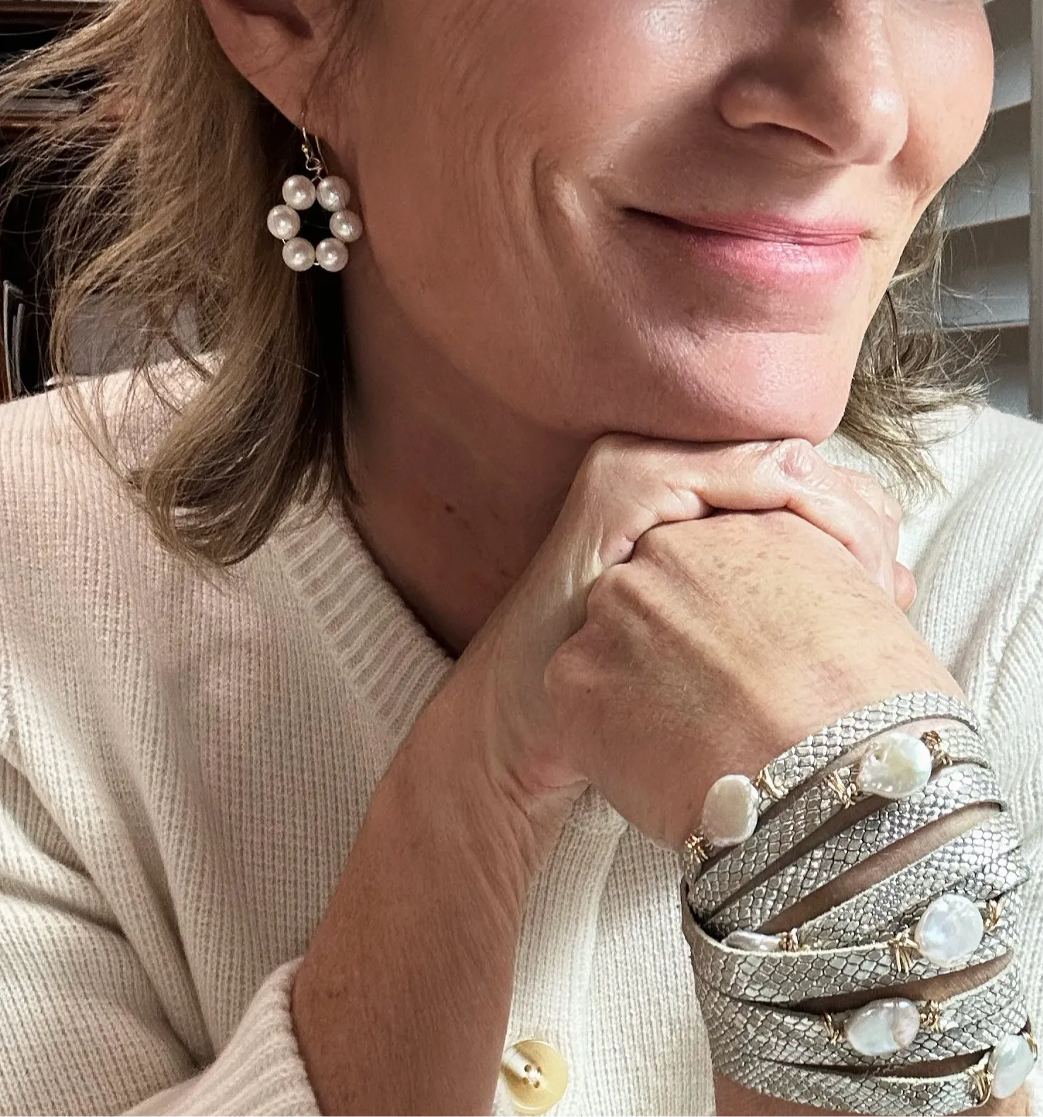 Flowers Blooming: playful pearl earrings
