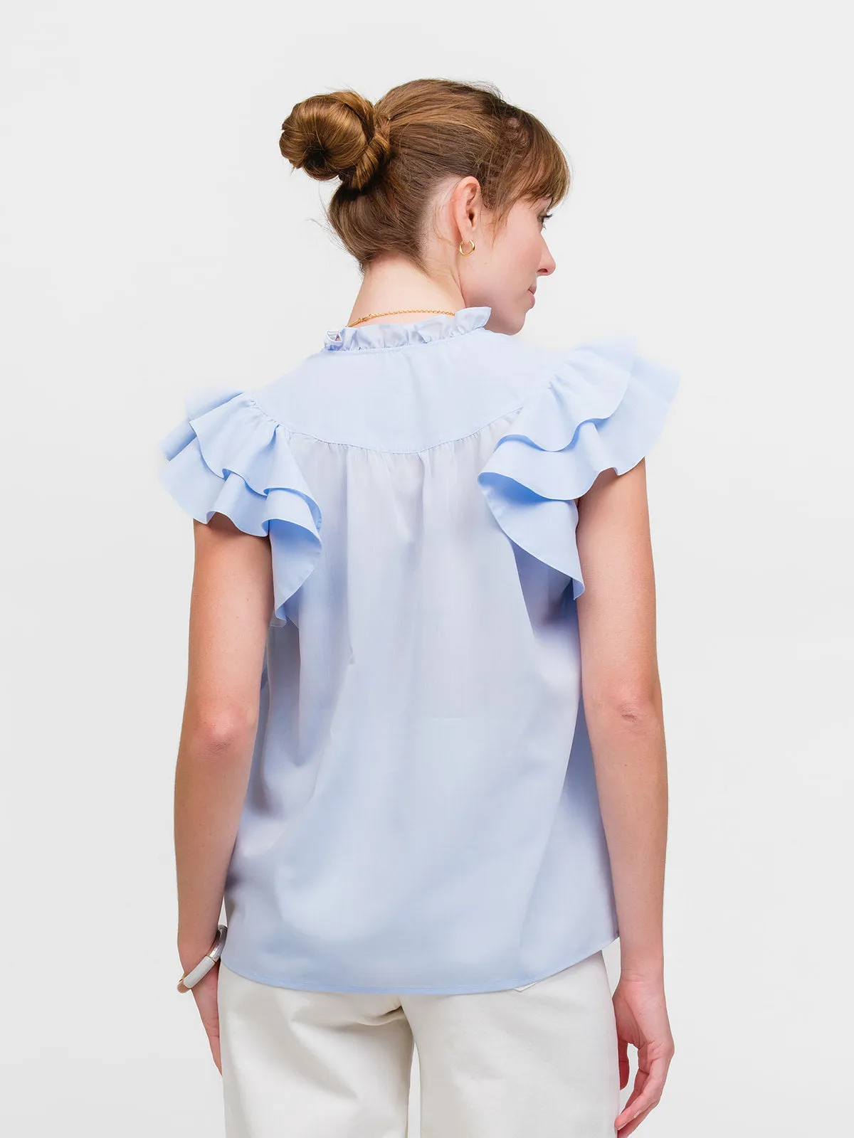 FLUTTER SLEEVE: TRUE BLUE