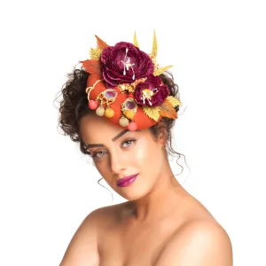 Folk Autumn Floral fascinator