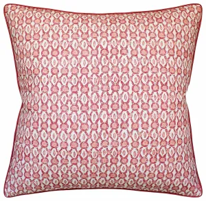 Galon Print Pillow (Coral)