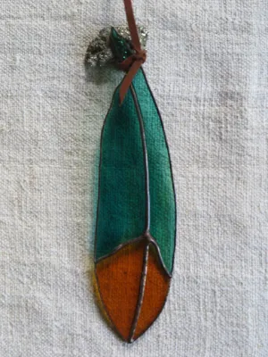 garden classic glass feather - Colin Adrian Glass