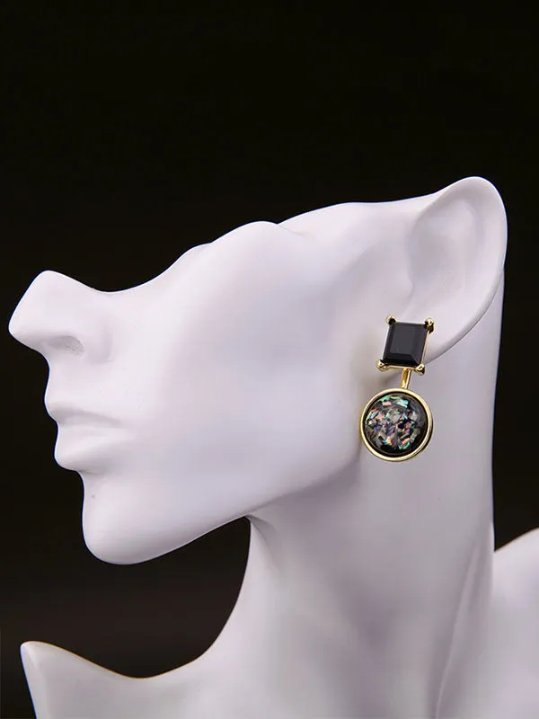Geometry Dazzling Colorful Earrings