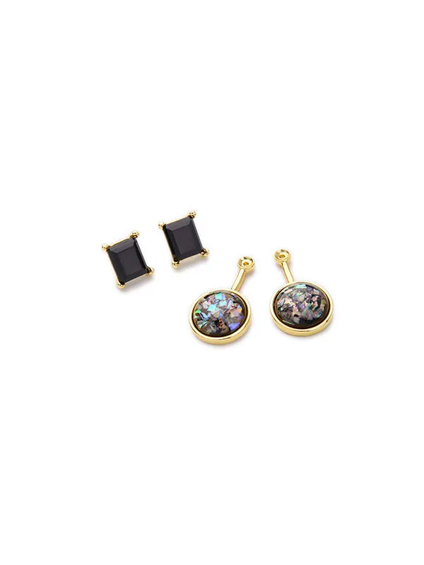 Geometry Dazzling Colorful Earrings