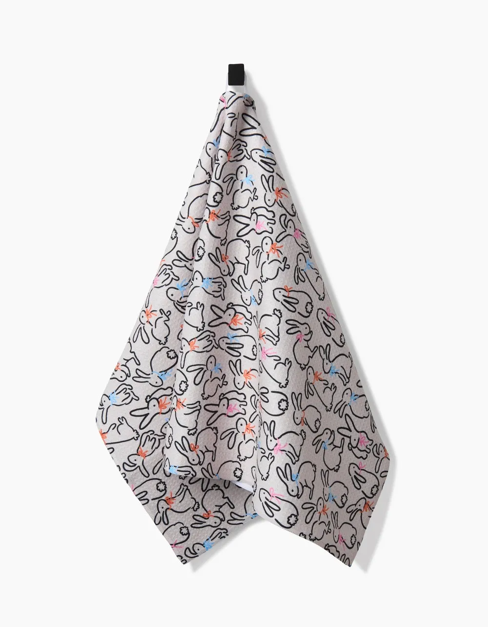 Geometry: Playful Bunnies Tea Towel