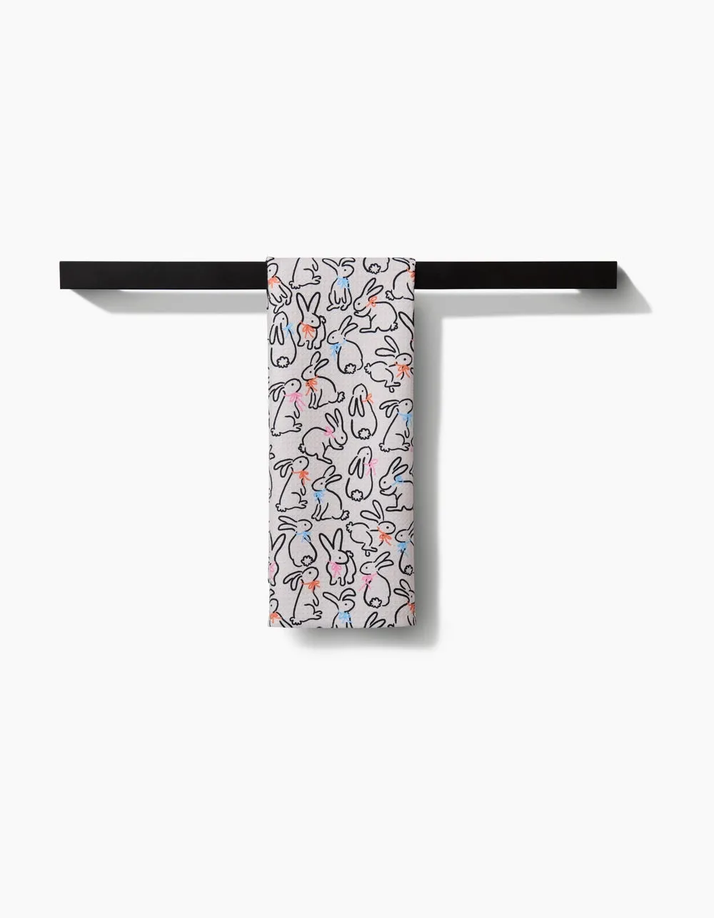 Geometry: Playful Bunnies Tea Towel