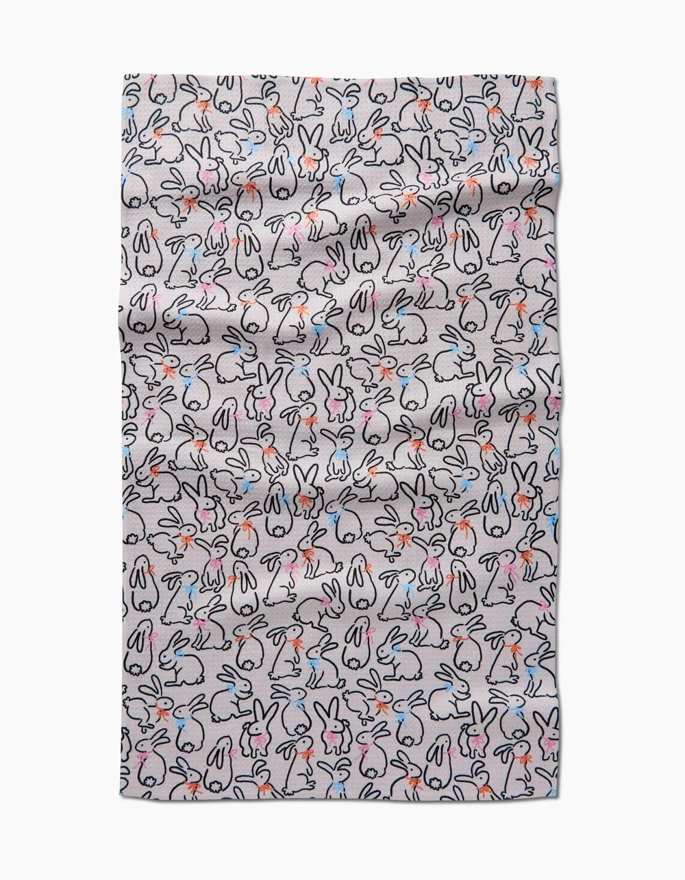 Geometry: Playful Bunnies Tea Towel