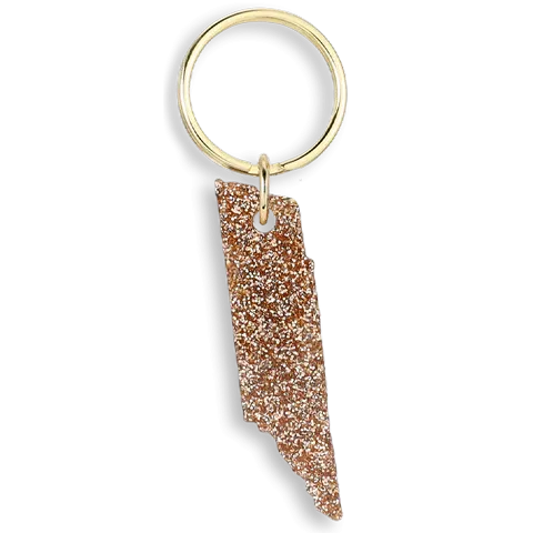 Glitter Keychain - State - Tennessee