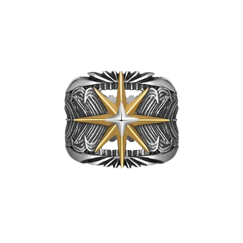 Gold Star Feather Ring