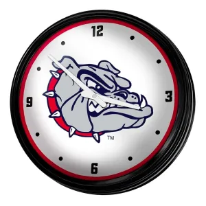 Gonzaga Bulldogs: Retro Lighted Wall Clock