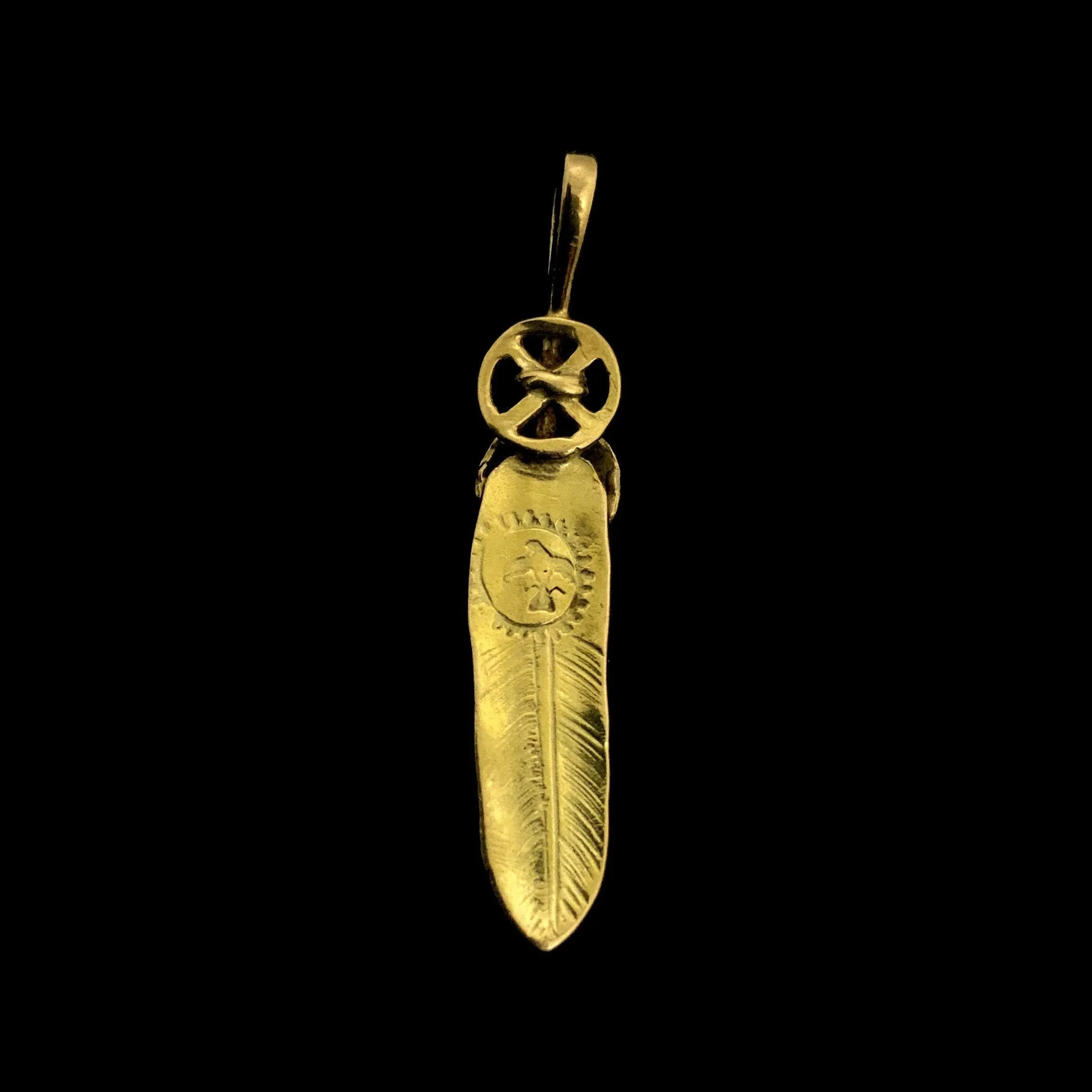 Goros Heart Wheel Feather - 18K Gold