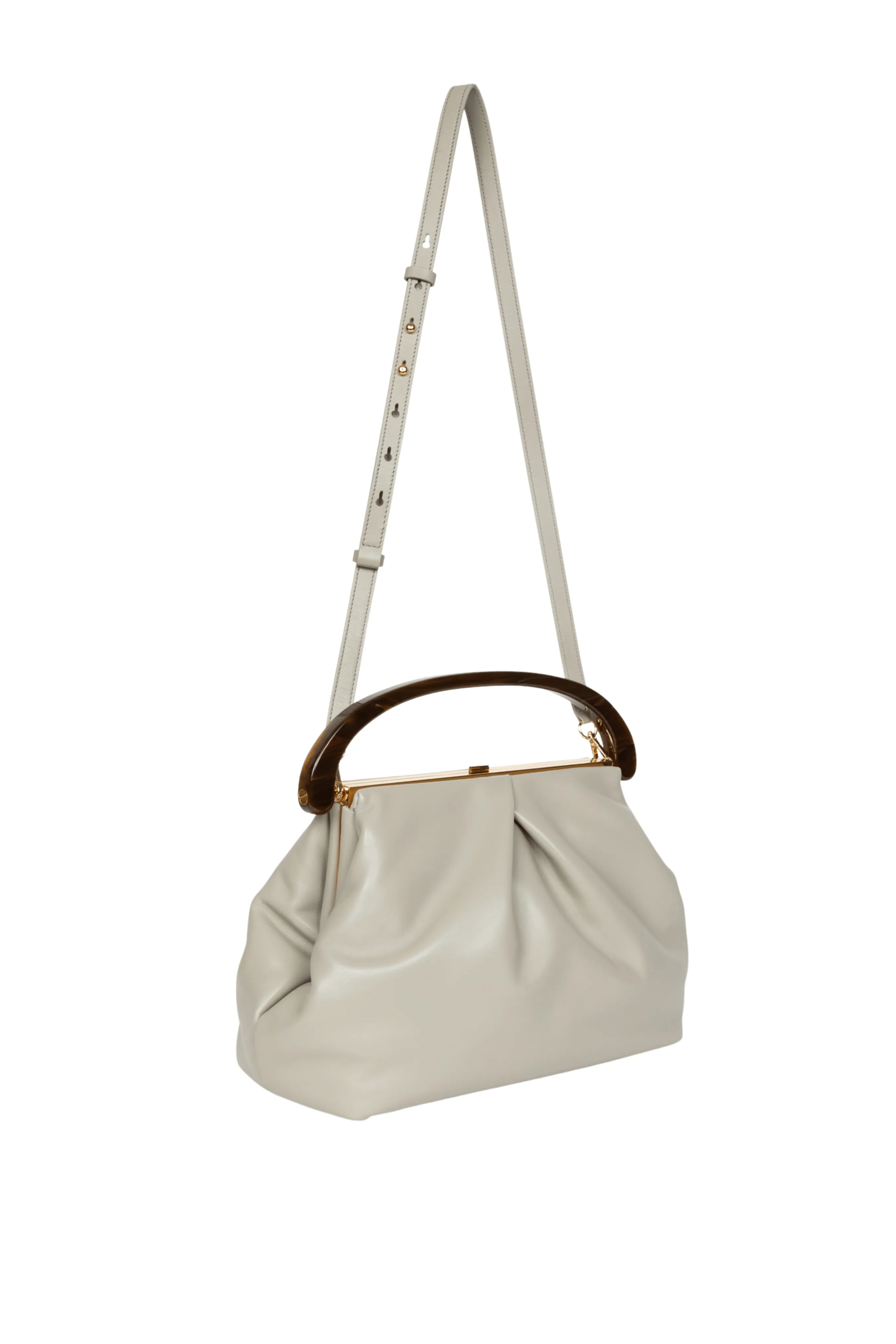 Green Folded Crisp Handle Bag