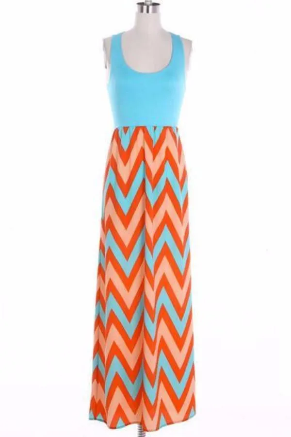 Green Playful Maxi dress