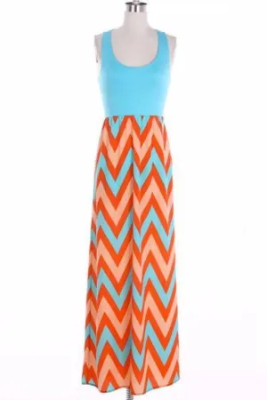 Green Playful Maxi dress