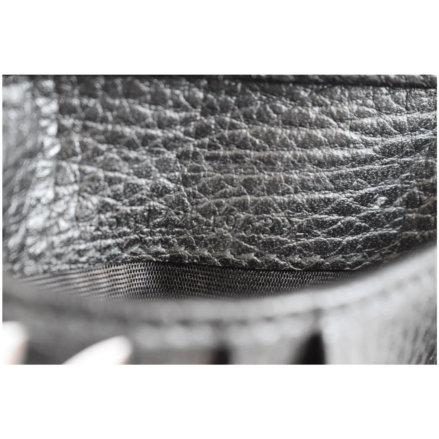 GUCCI GG Leather French Flap Wallet Black 456122