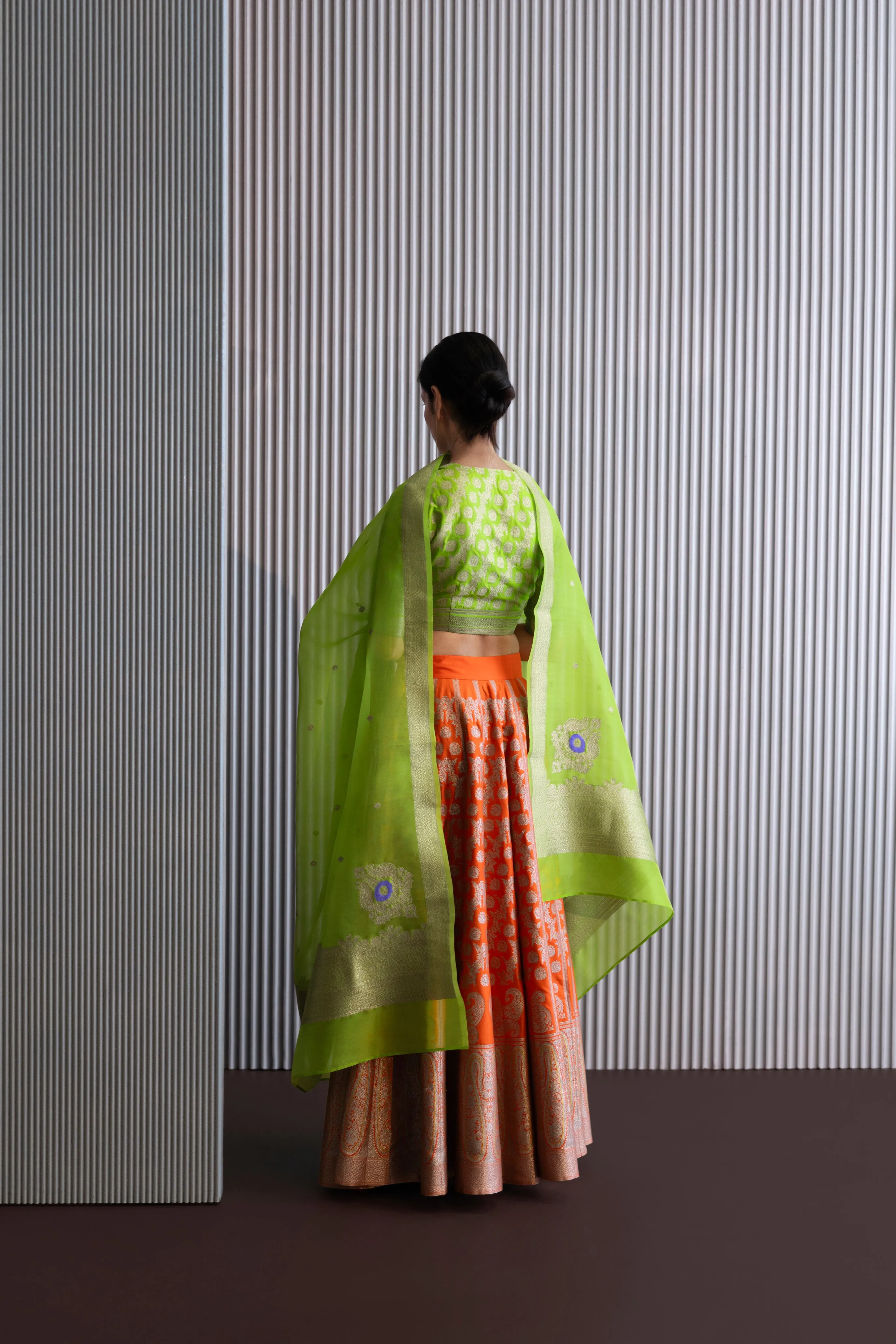 Handwoven Silk Engineered Organza Dupatta