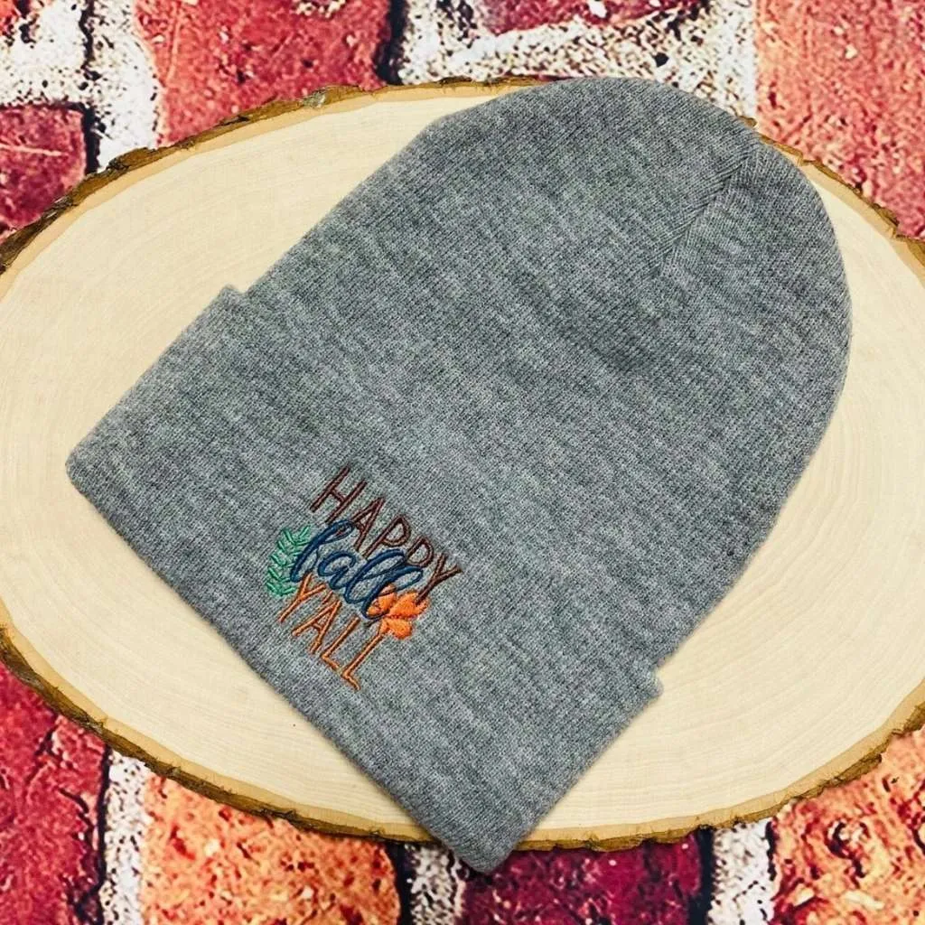 Happy Fall Ya'll Cuffed Beanie