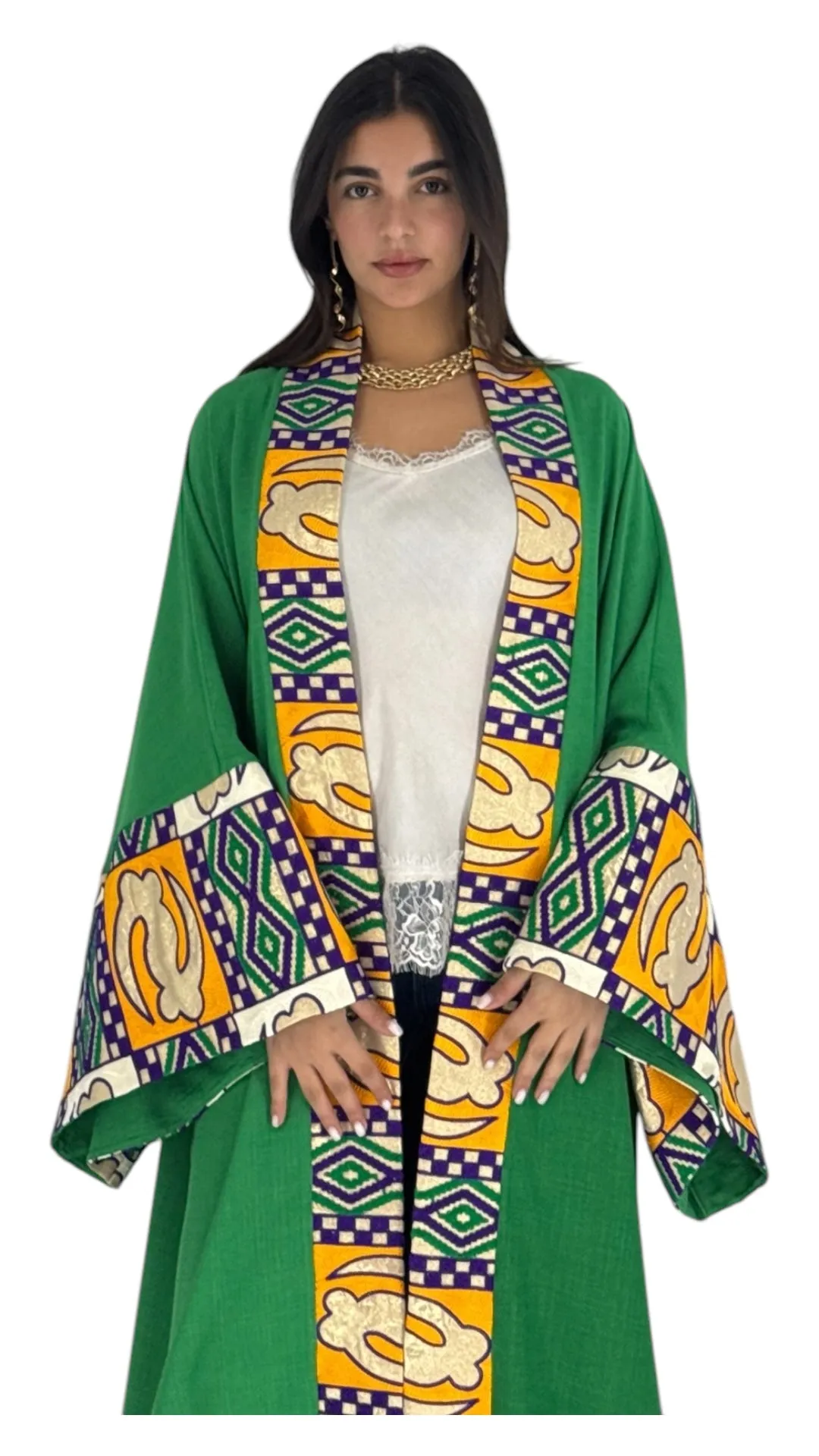 Hills green abaya