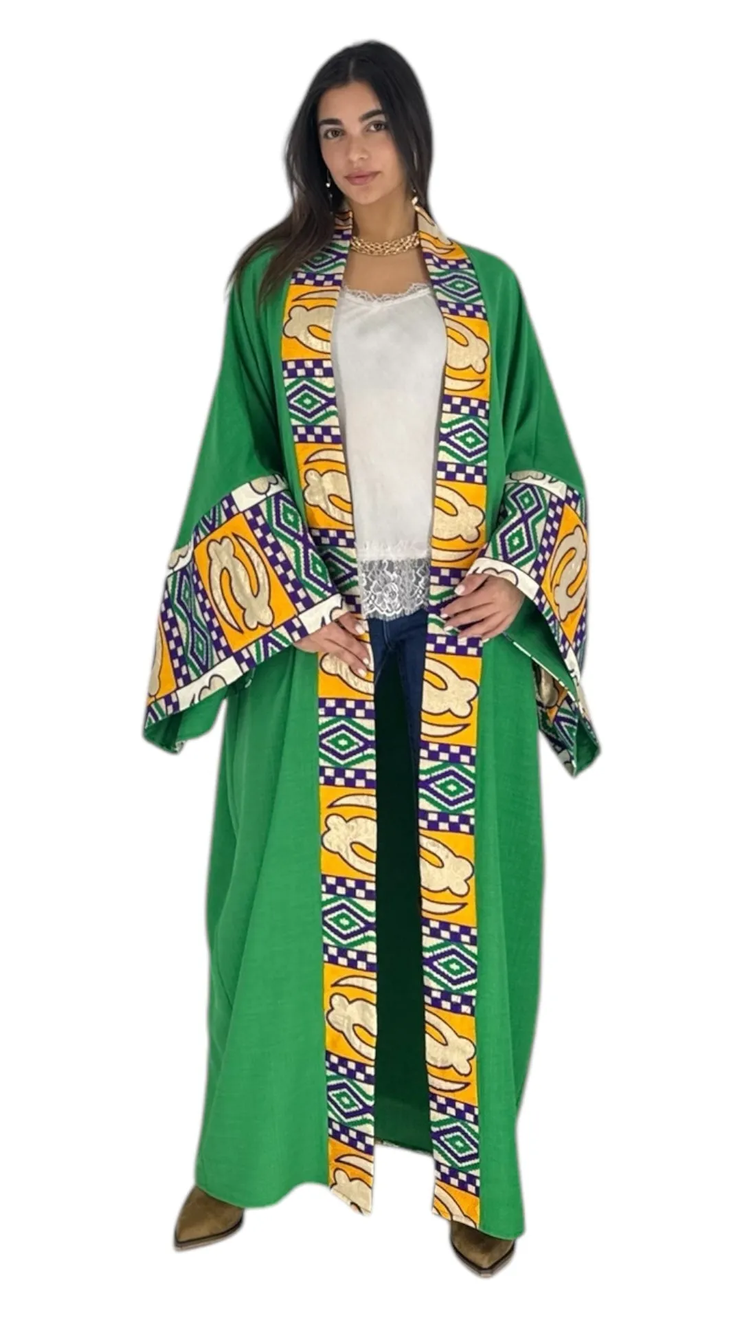 Hills green abaya