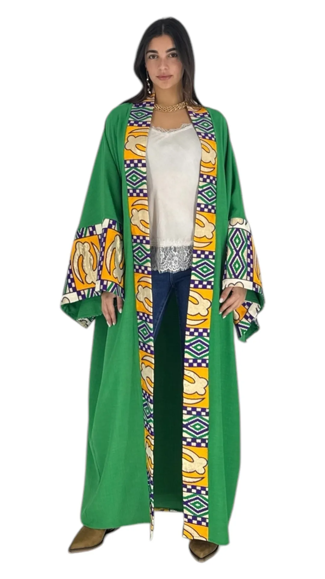 Hills green abaya