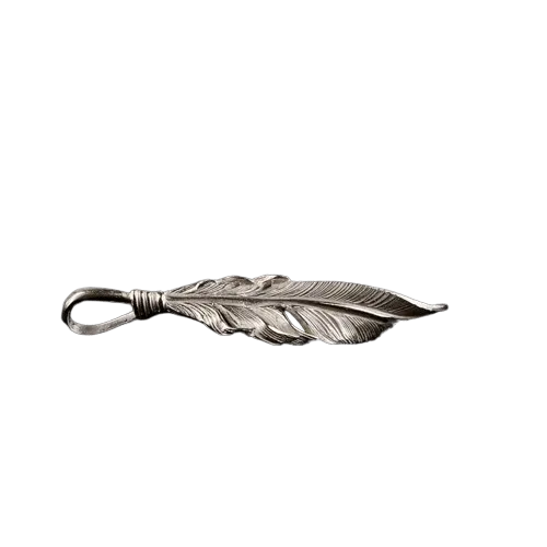 Horizon Blue Silver Twist Feather