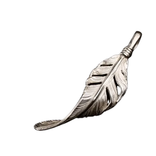 Horizon Blue Silver Twist Feather