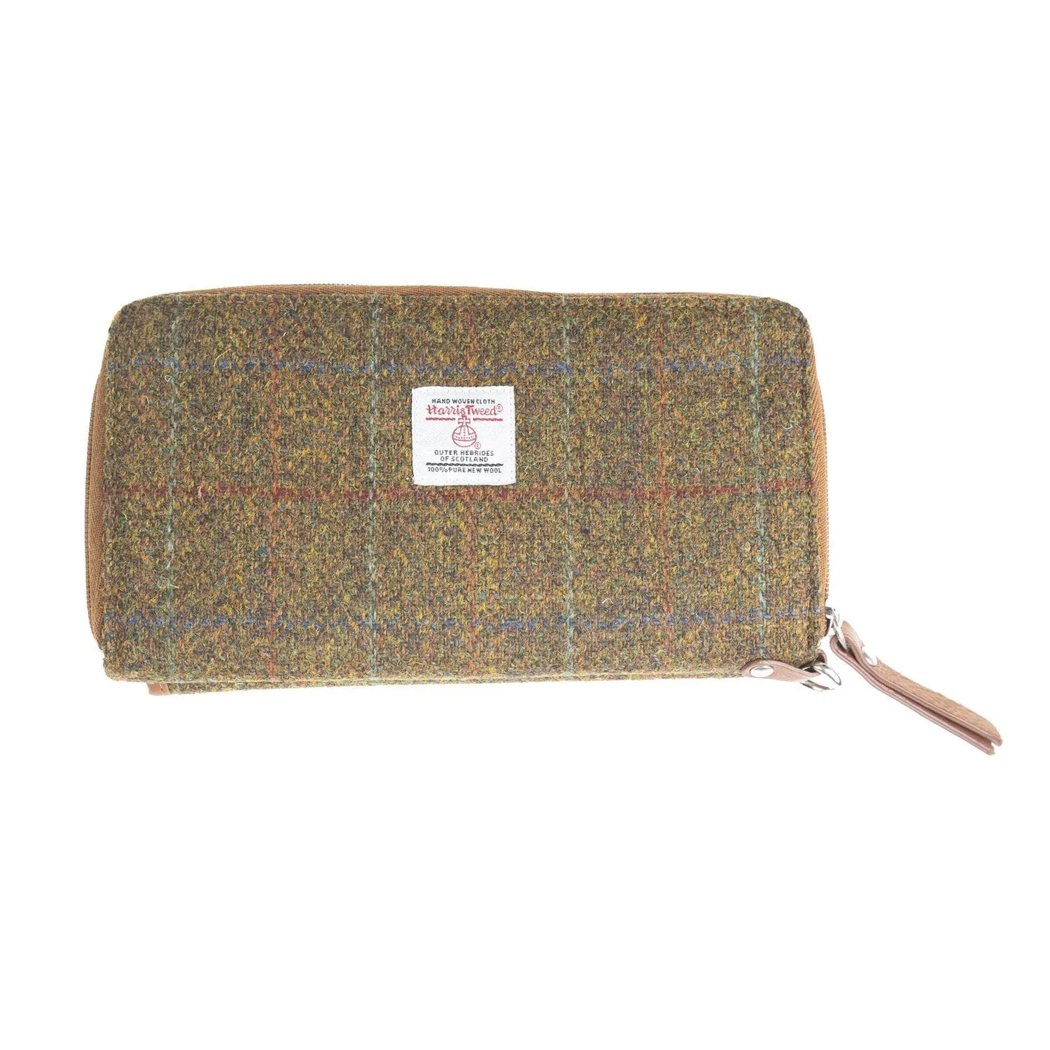 Ht Leather Ladies Hand Bag Autumn Brown Check / Tan