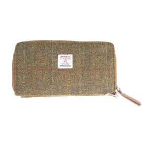 Ht Leather Ladies Hand Bag Autumn Brown Check / Tan