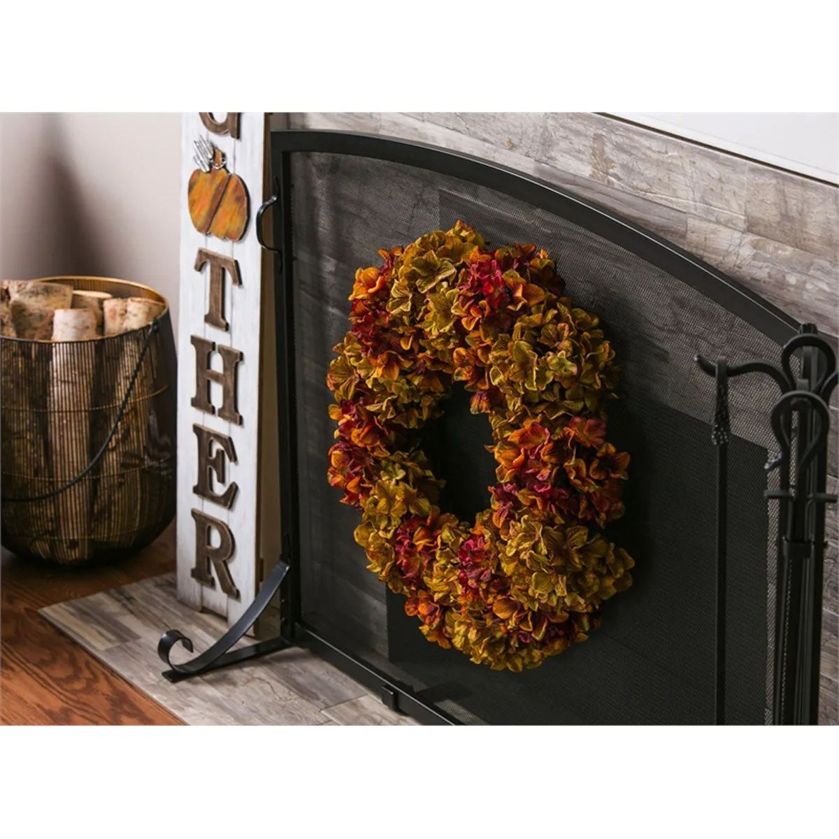 Hydrangea Grapevine Wreath