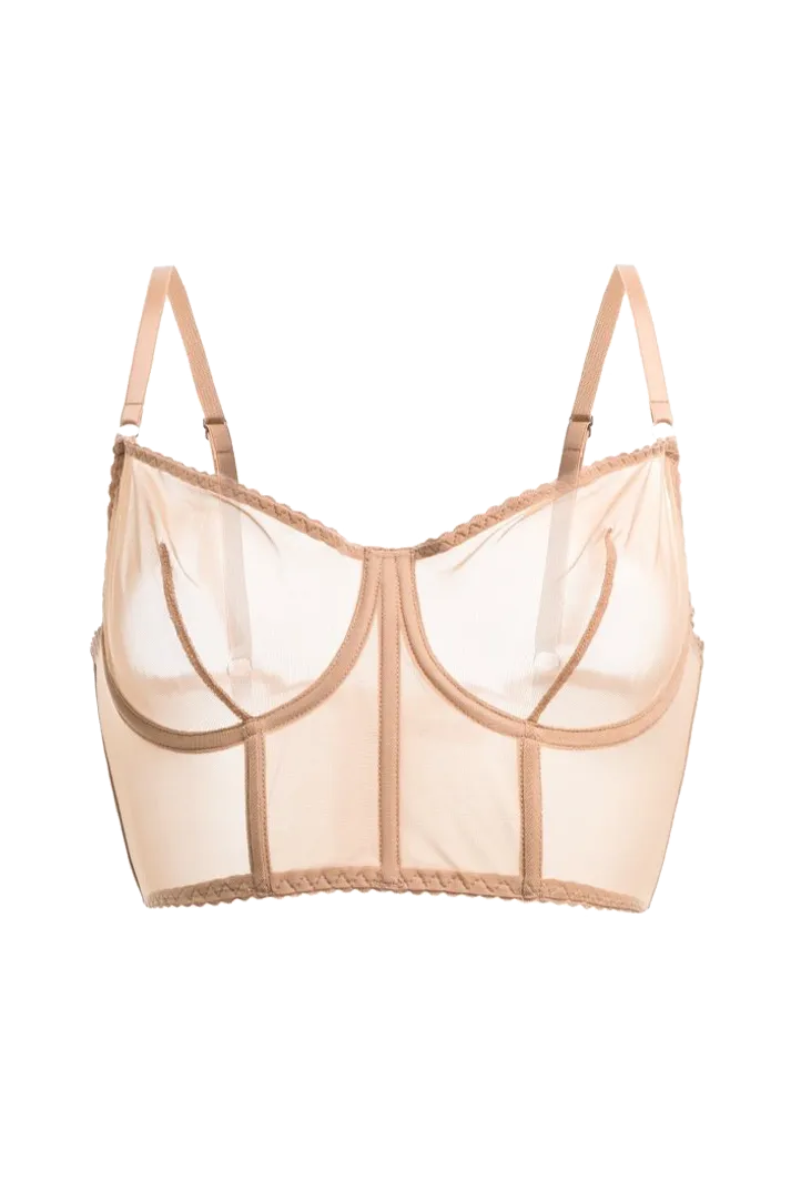 Iconic Bustier Bra | Nude