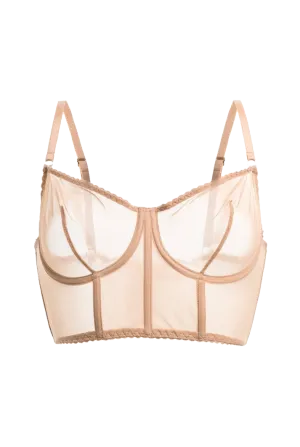 Iconic Bustier Bra | Nude