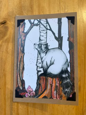 Iconic Country Raccoon Card