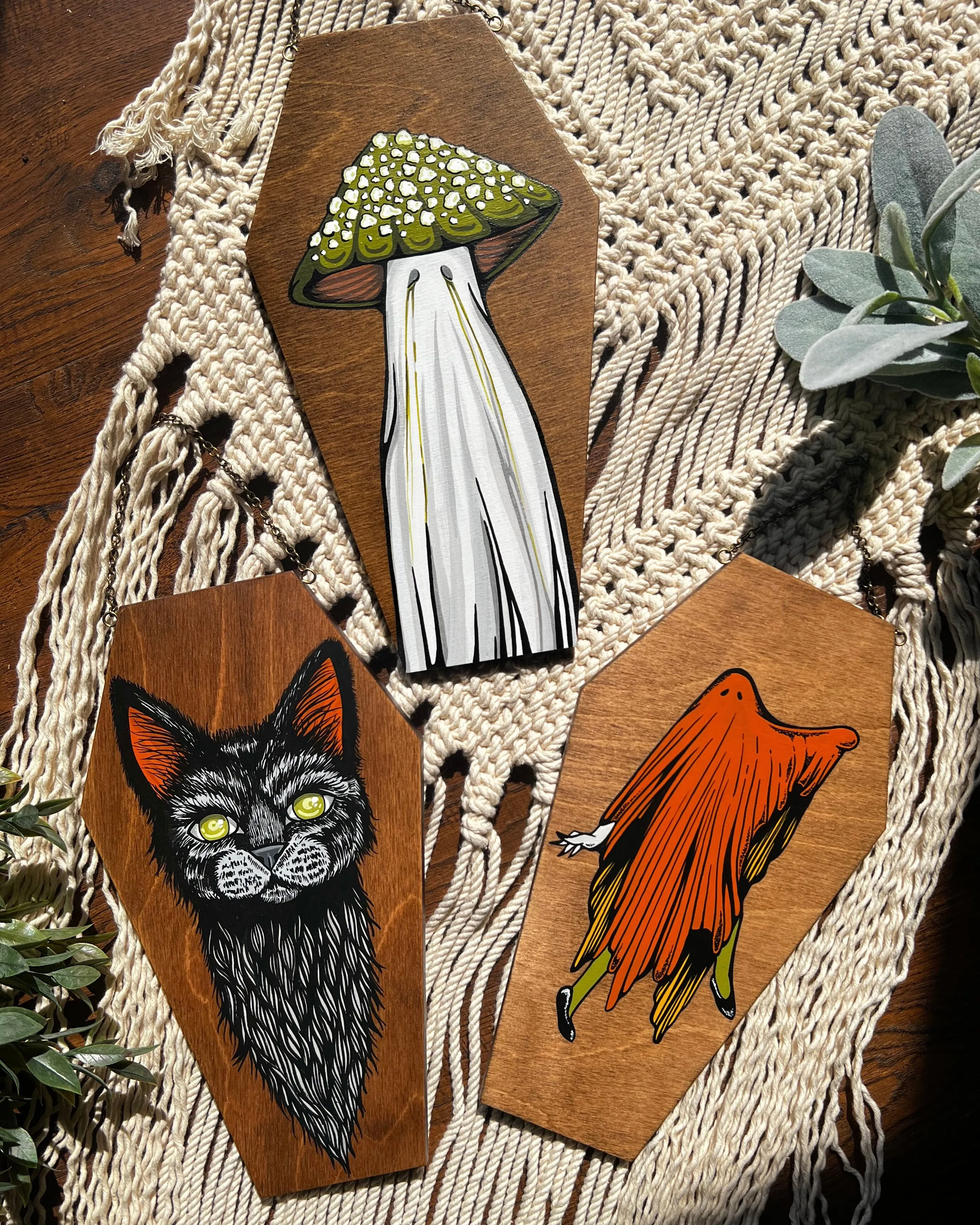 Iconic Ghostsheet Gal Coffin Painting