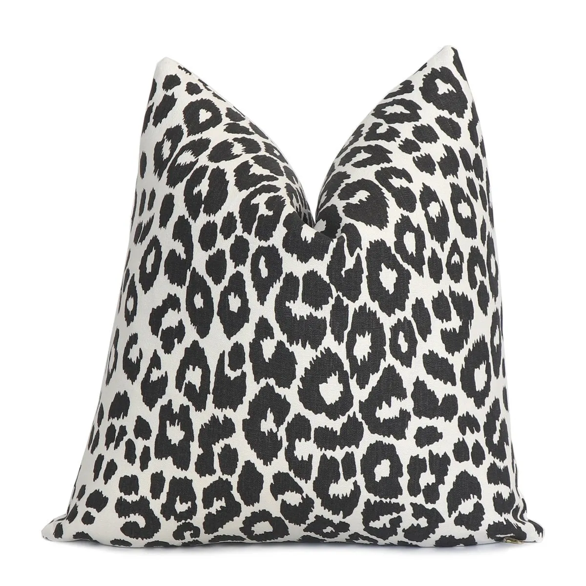 Iconic Leopard Pillow - Graphite