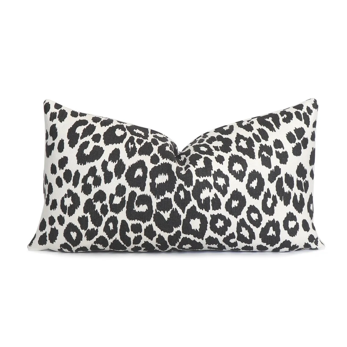 Iconic Leopard Pillow - Graphite